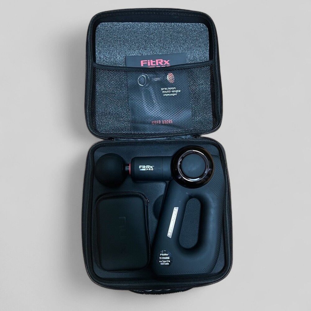 FitRX Massage Gun Angled Complete With‎ Case